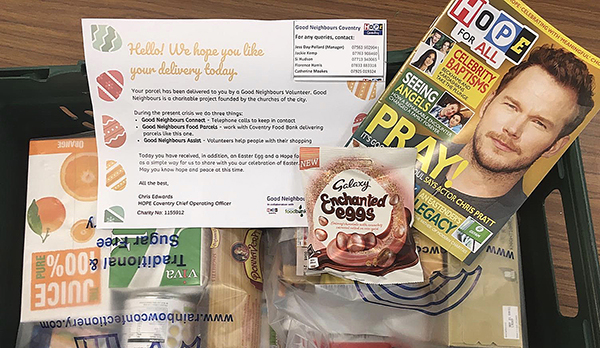 HOPE Coventry food parcel